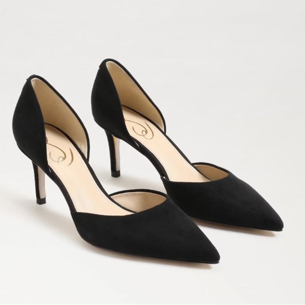 Sam Edelman Viv d’Orsay Pointed Toe Pump in Black Suede Women’s Size 8.5